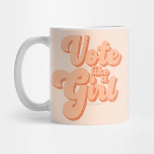 Vote Like A Girl (Orange) - The Peach Fuzz Mug